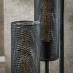 Floor lamp Tube Mesh artic black - 5-light, 172 cm high