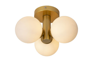 TRUDY - Ceiling light Bathroom - Ø 28 cm - 3xG9 - IP44 - Matt Gold / Brass