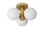 TRUDY - Ceiling light Bathroom - Ø 28 cm - 3xG9 - IP44 - Matt Gold / Brass