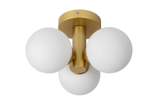 TRUDY - Ceiling light Bathroom - Ø 28 cm - 3xG9 - IP44 - Matt Gold / Brass