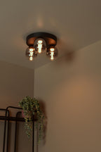 TAMINO - Ceiling light - LED Dimmable - 3x5.6W 3000K - Black