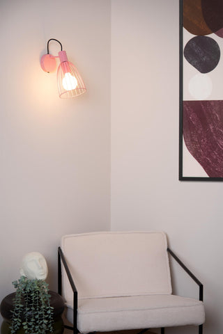 MACARONS - Wandlamp - 1xE27 - Roze