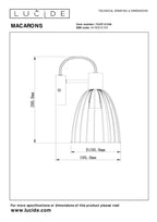 MACARONS - Wandlamp - 1xE27 - Roze