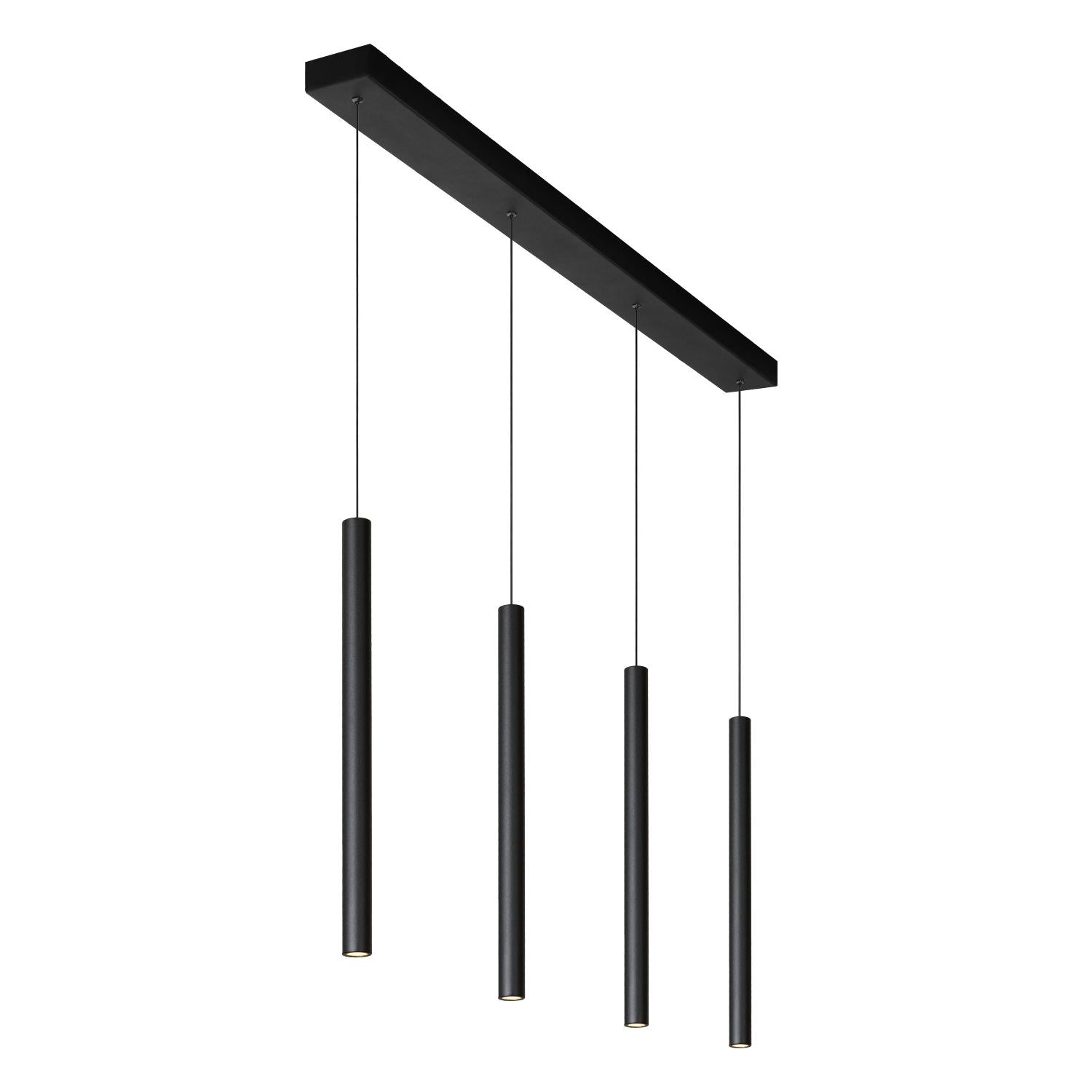 LORENZ - Pendant light - LED Dimmable - 4x4W 3000K - Black