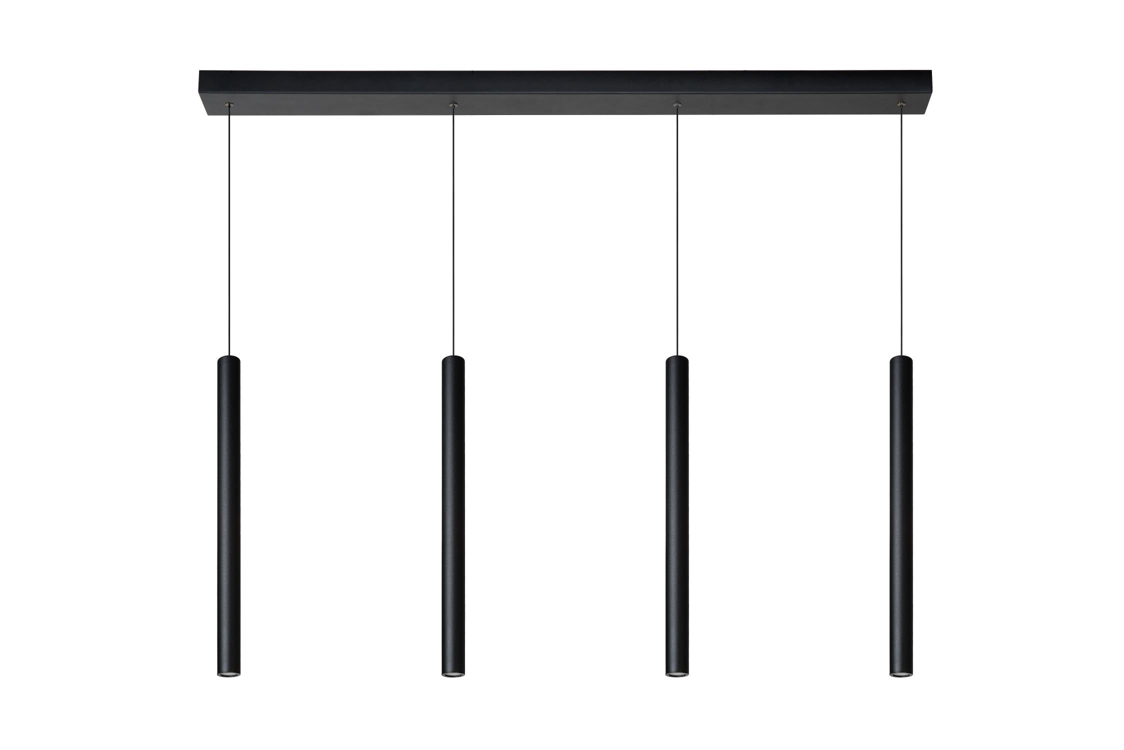LORENZ - Pendant light - LED Dimmable - 4x4W 3000K - Black
