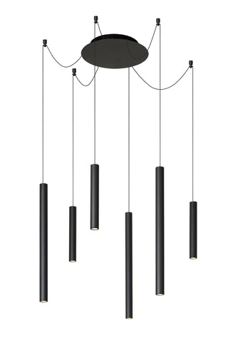 LORENZ - Pendant light - Ø 120 cm - LED Dimmable - 6x4W 3000K - Black
