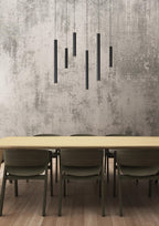 LORENZ - Pendant light - Ø 120 cm - LED Dimmable - 6x4W 3000K - Black