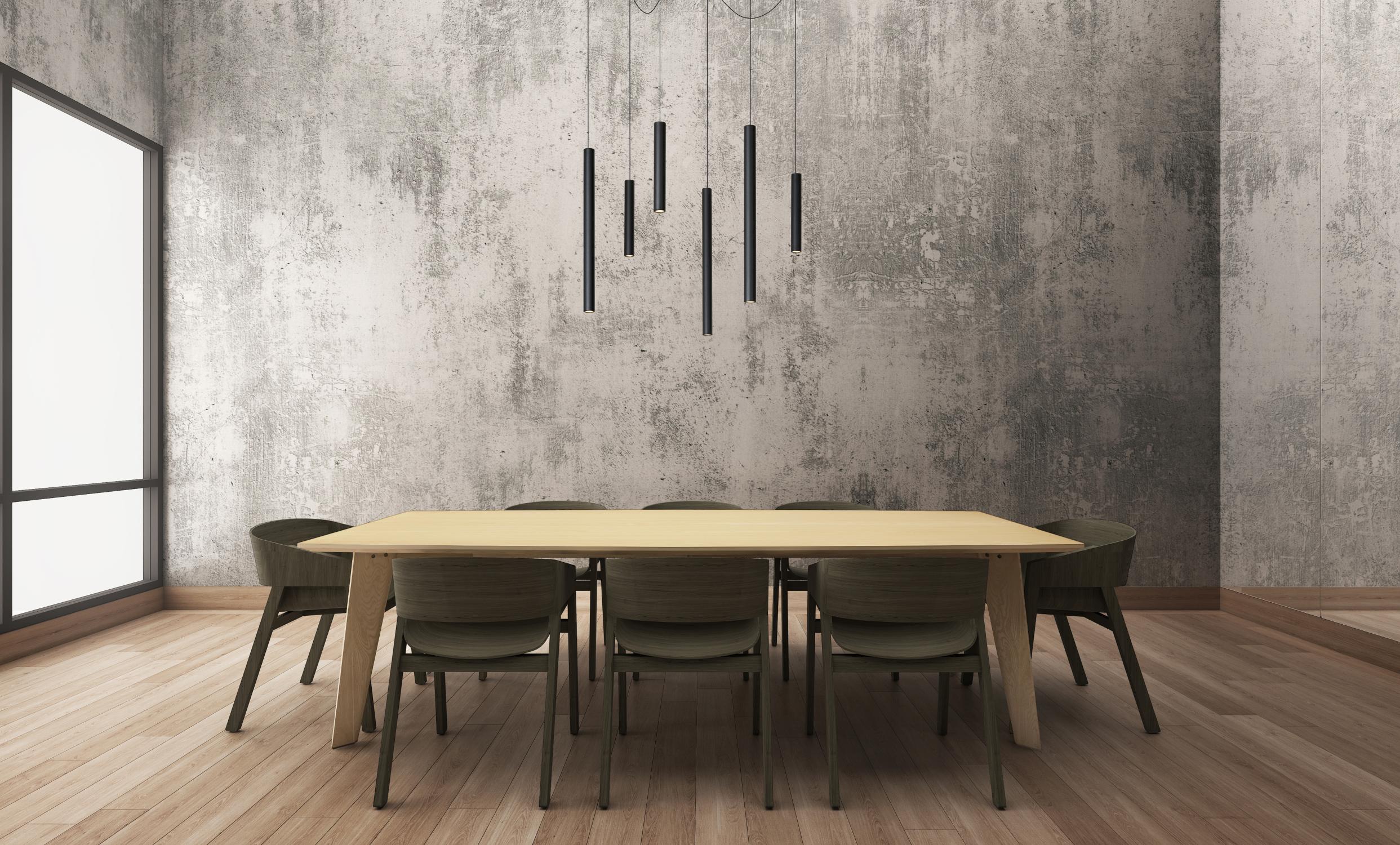 LORENZ - Pendant light - Ø 120 cm - LED Dimmable - 6x4W 3000K - Black