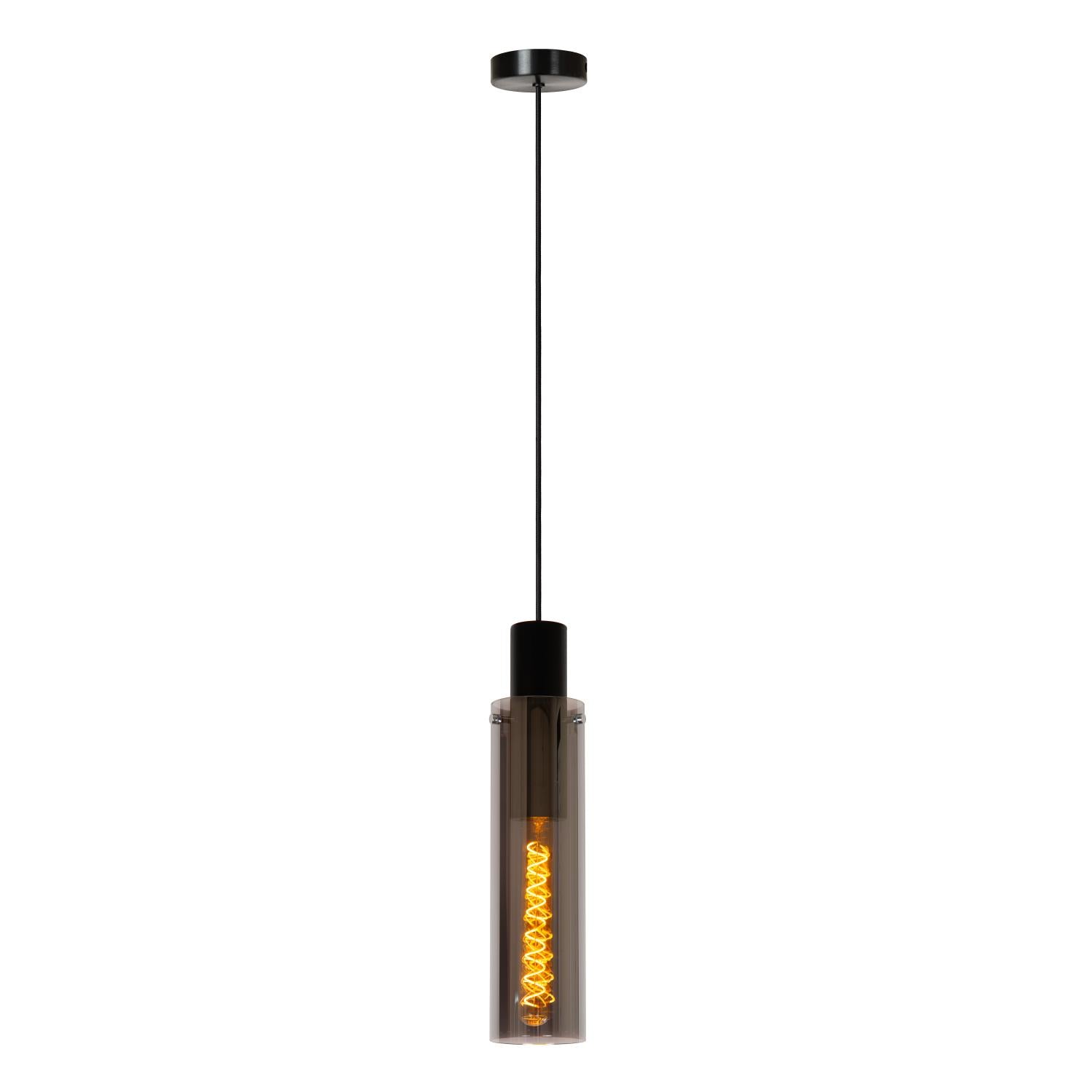 ORLANDO - Pendant light - Ø 10 cm - 1xE27 - Smoke