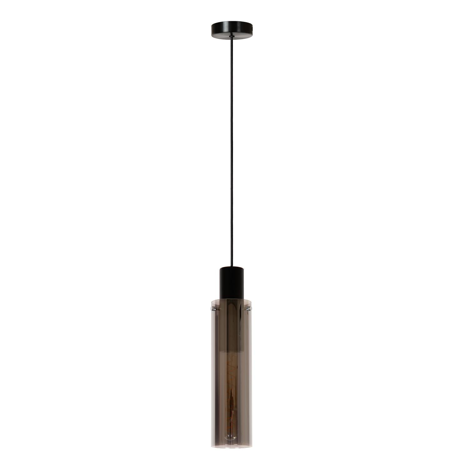 ORLANDO - Pendant light - Ø 10 cm - 1xE27 - Smoke