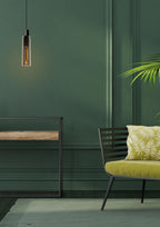 ORLANDO - Pendant light - Ø 10 cm - 1xE27 - Smoke