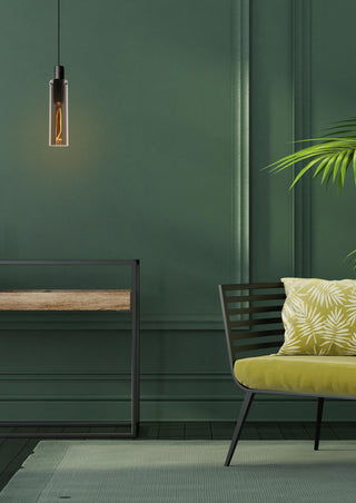 ORLANDO - Pendant light - Ø 10 cm - 1xE27 - Smoke
