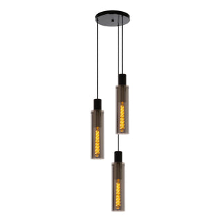 ORLANDO - Hanglamp - Ø 32 cm - 3xE27 - Fumé