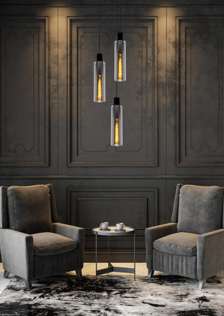 ORLANDO - Hanglamp - Ø 32 cm - 3xE27 - Fumé