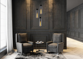 ORLANDO - Hanglamp - Ø 32 cm - 3xE27 - Fumé