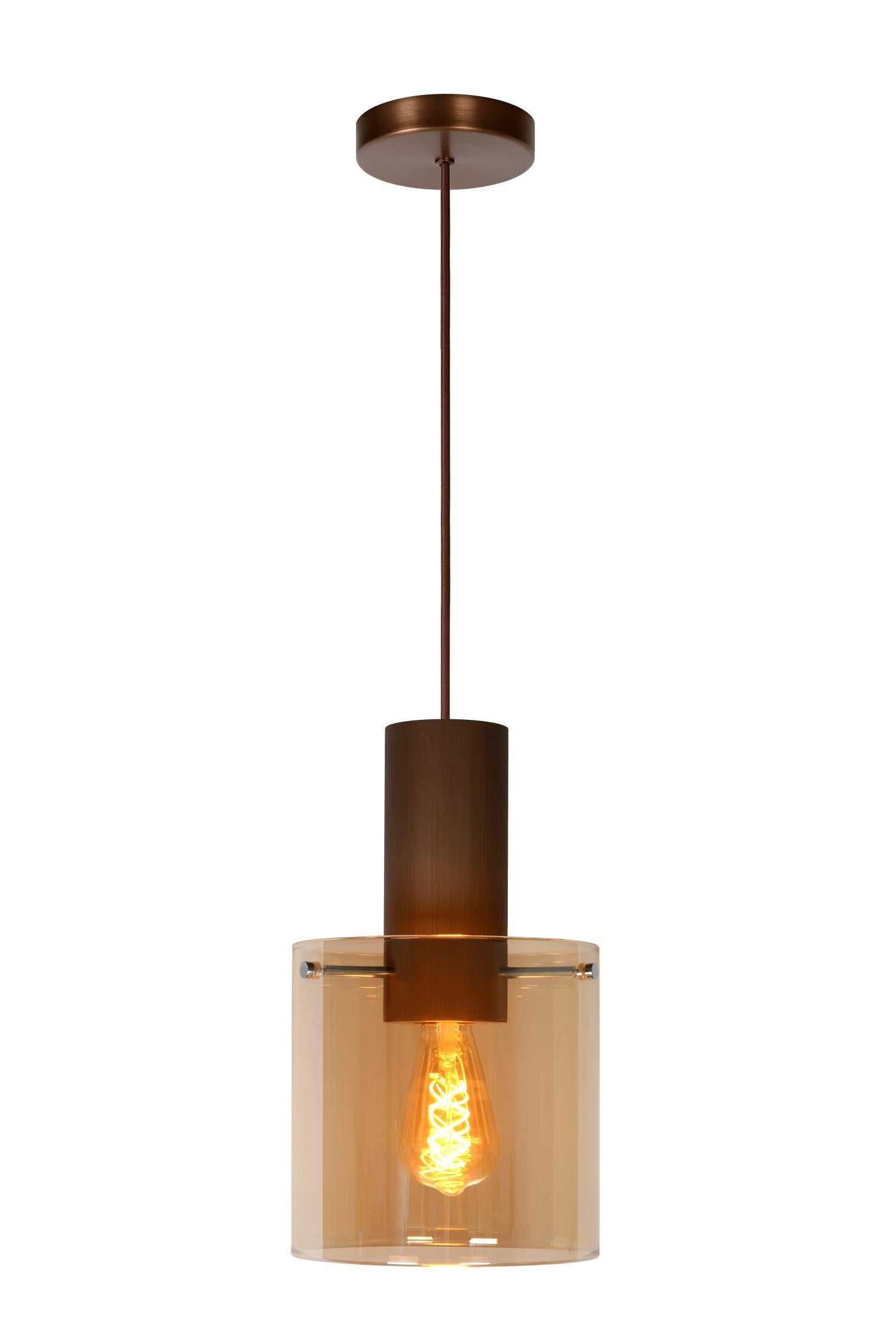 TOLEDO - Suspension - Ø 20 cm - 1xE27 - Ambre
