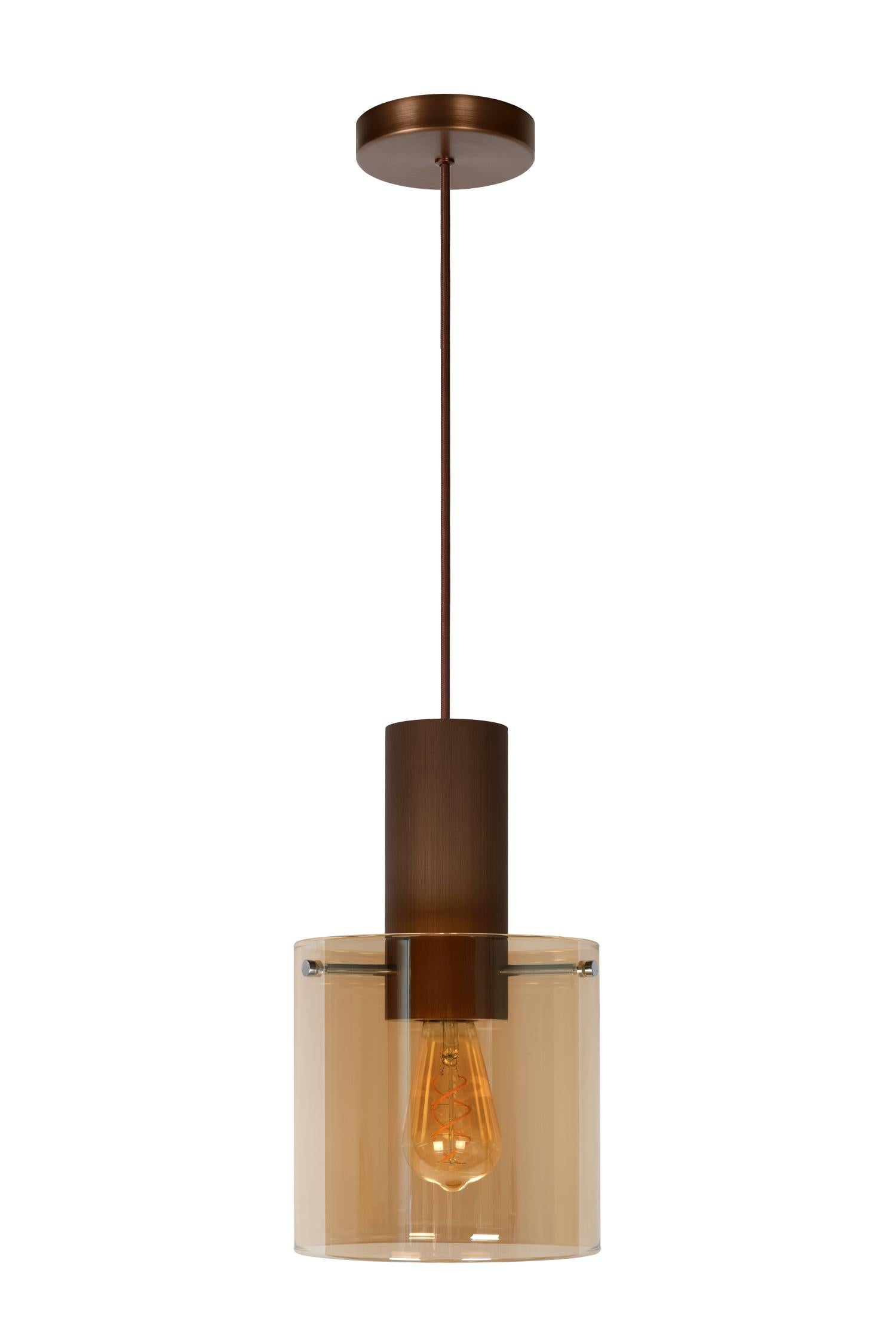 TOLEDO - Suspension - Ø 20 cm - 1xE27 - Ambre