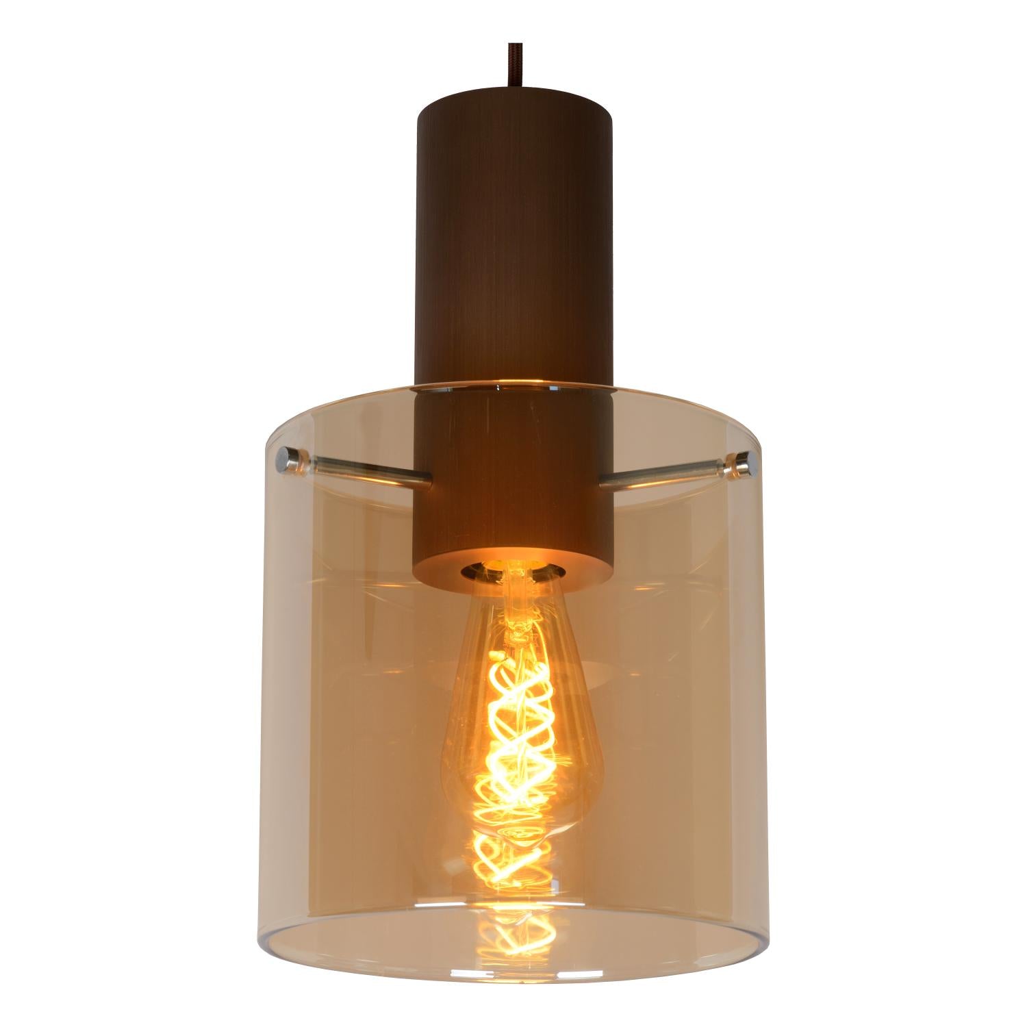 TOLEDO - Hanglamp - Ø 20 cm - 3xE27 - Amber