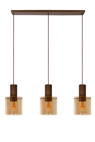 TOLEDO - Hanglamp - Ø 20 cm - 3xE27 - Amber