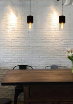 ZINO - Hanglamp - Ø 10 cm - 1xE27 - Fumé