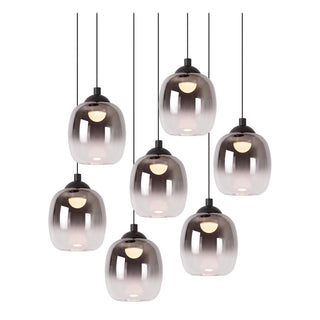 TAMINO - Hanglamp - Ø 52 cm - LED Dimb. - 7x7W 3000K - Zwart
