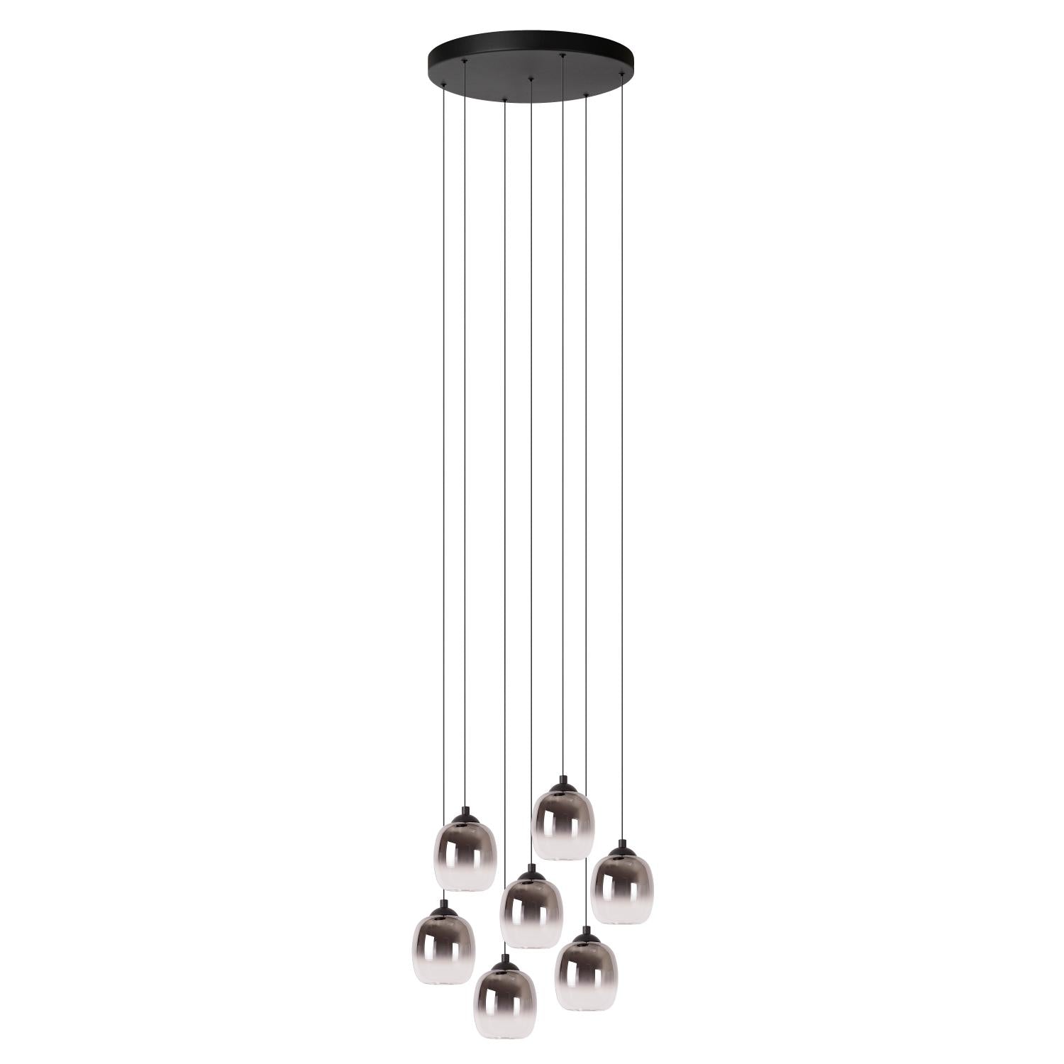 TAMINO - Hanglamp - Ø 52 cm - LED Dimb. - 7x7W 3000K - Zwart