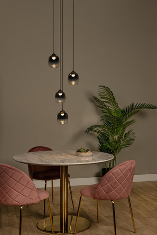 TAMINO - Hanglamp - Ø 36 cm - LED Dimb. - 4x5,2W 3000K - Zwart