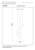 TAMINO - Hanglamp - Ø 36 cm - LED Dimb. - 4x5,2W 3000K - Zwart