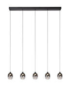 TAMINO - Hanglamp - LED Dimb. - 5x5,6W 3000K - Zwart