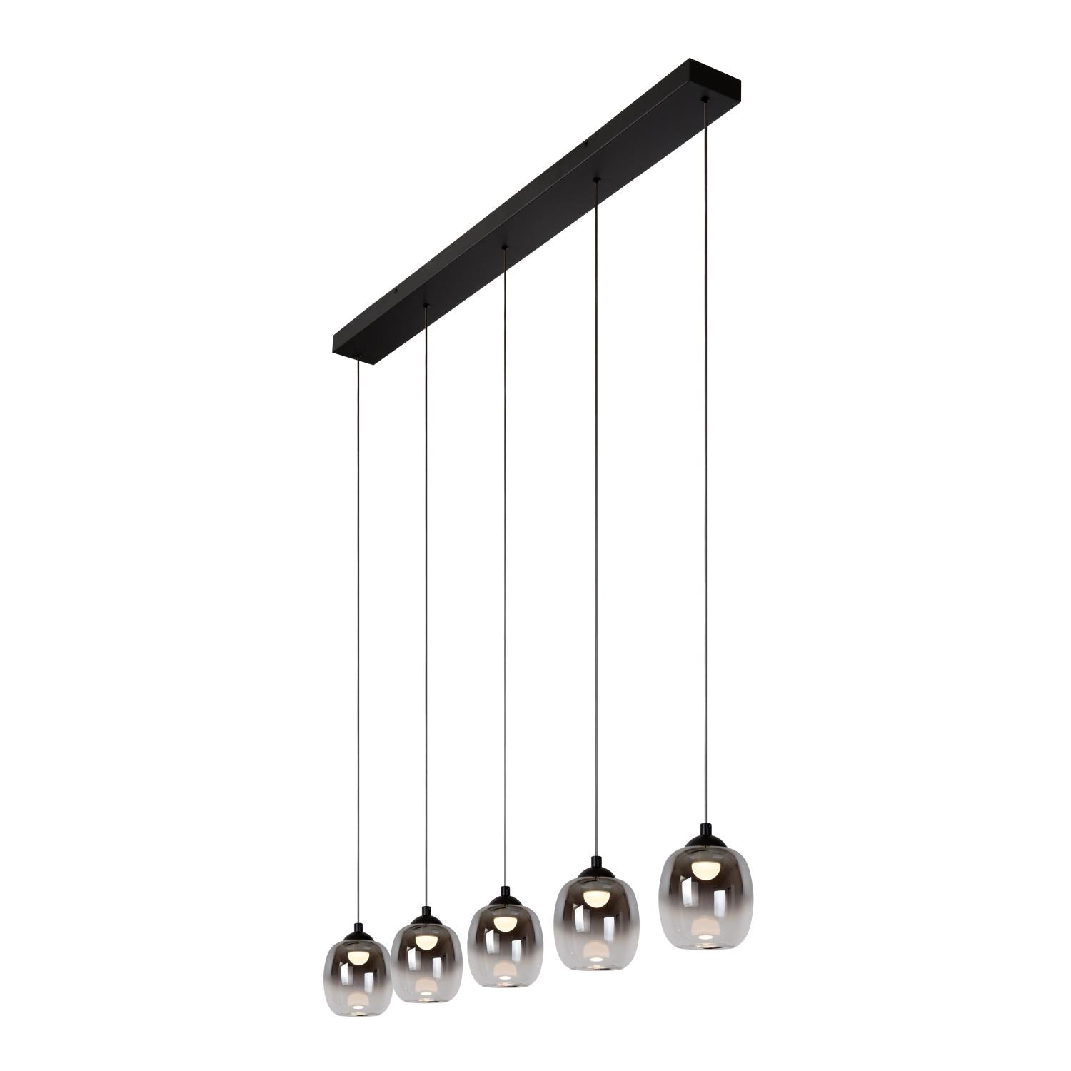 TAMINO - Hanglamp - LED Dimb. - 5x5,6W 3000K - Zwart