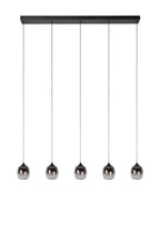 TAMINO - Hanglamp - LED Dimb. - 5x5,6W 3000K - Zwart