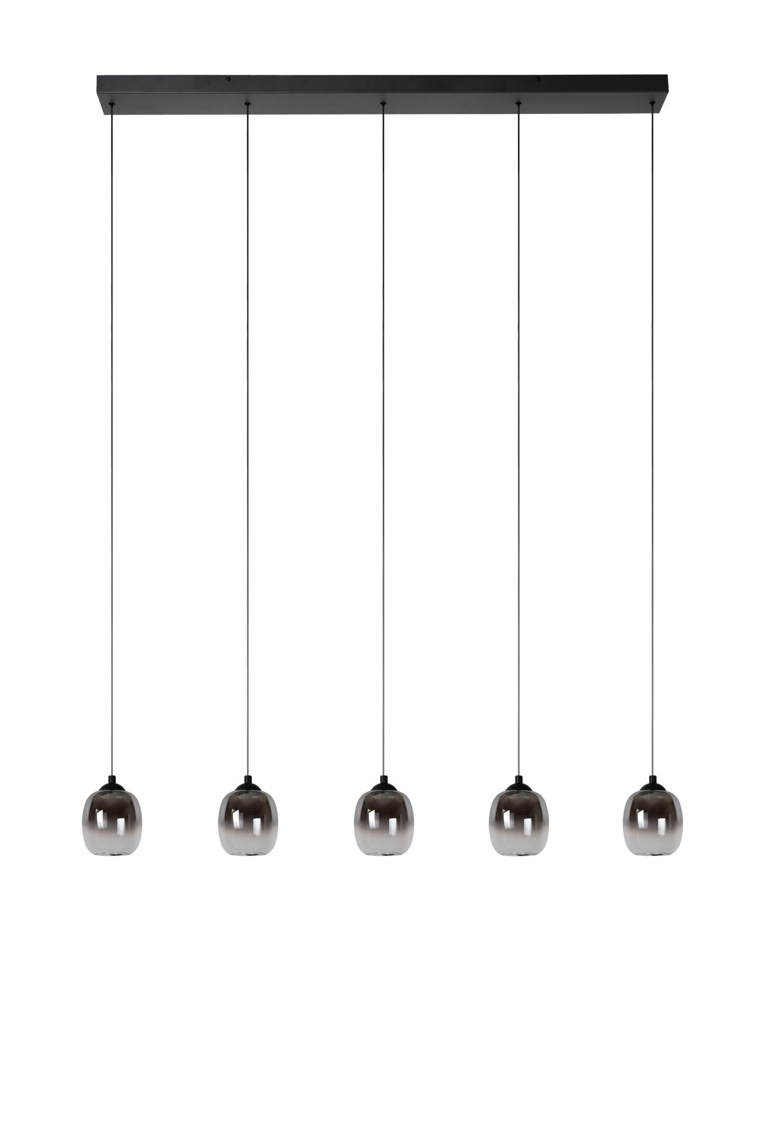 TAMINO - Hanglamp - LED Dimb. - 5x5,6W 3000K - Zwart