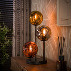 Table lamp Stellar artic black - 3-light, 50 cm high