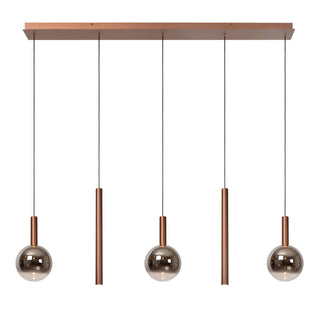 Lucide Premium - JASMINE - Pendant light - LED Dimmable - CCT - 5x4W 2200K/3300K - Copper - IP20