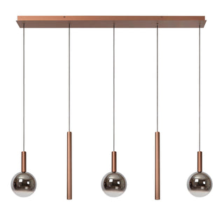 Lucide Premium - JASMINE - Pendant light - LED Dimmable - CCT - 5x4W 2200K/3300K - Copper - IP20