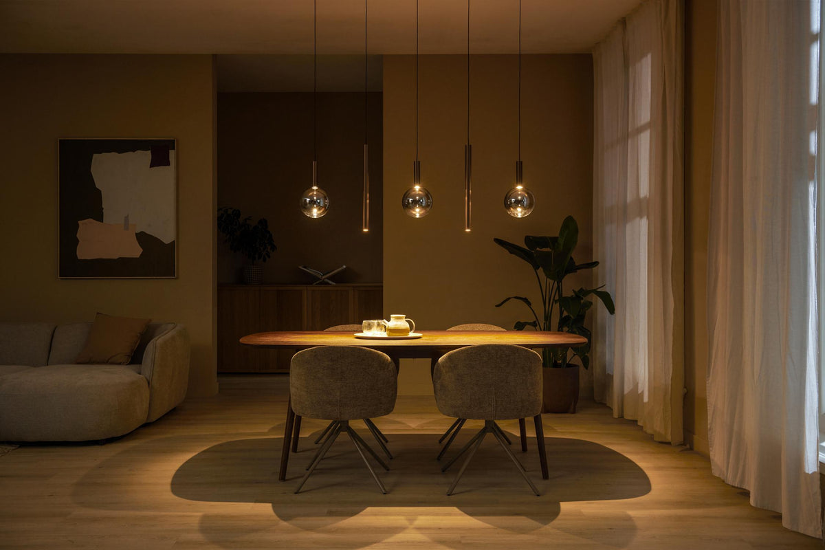 Lucide Premium - JASMINE - Hanglamp - LED Dimb. - CCT - 5x4W 2200K/3300K - Koper - IP20