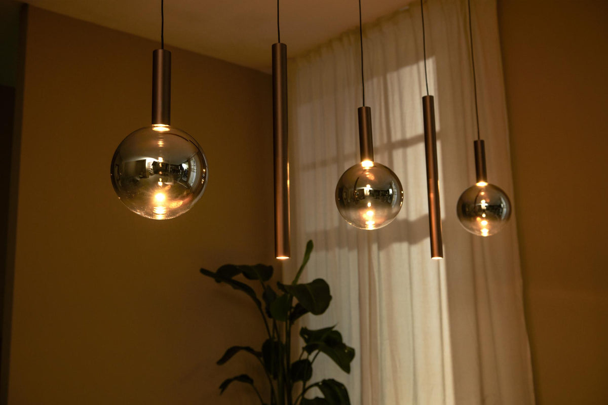 Lucide Premium - JASMINE - Pendant light - LED Dimmable - CCT - 5x4W 2200K/3300K - Copper - IP20