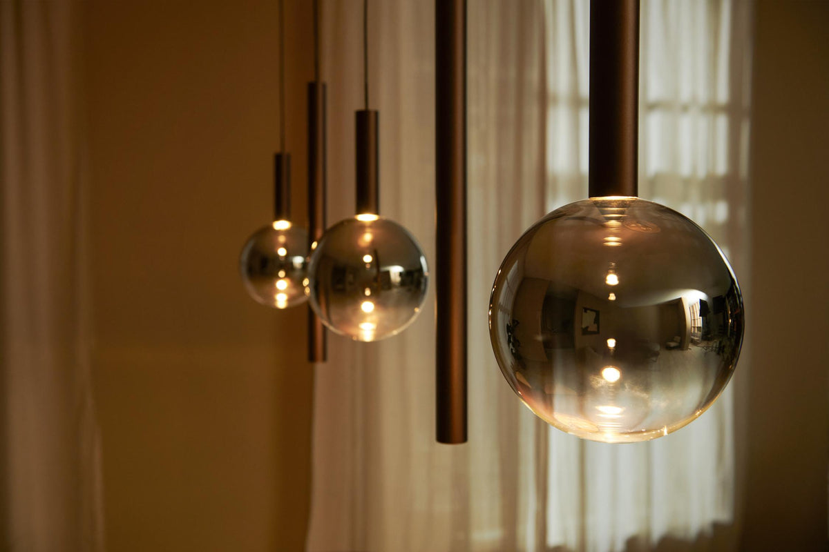Lucide Premium - JASMINE - Pendant light - LED Dimmable - CCT - 5x4W 2200K/3300K - Copper - IP20