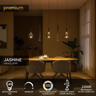 Lucide Premium - JASMINE - Pendant light - LED Dimmable - CCT - 5x4W 2200K/3300K - Copper - IP20