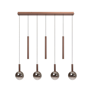 JASMINE - Pendant light - LED Dimmable - CCT - 7x4W 2200K/3300K - Suitable for voids and high ceilings - Copper