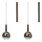 JASMINE - Pendant light - LED Dimmable - CCT - 7x4W 2200K/3300K - Suitable for voids and high ceilings - Copper