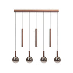 JASMINE - Pendant light - LED Dimmable - CCT - 7x4W 2200K/3300K - Suitable for voids and high ceilings - Copper