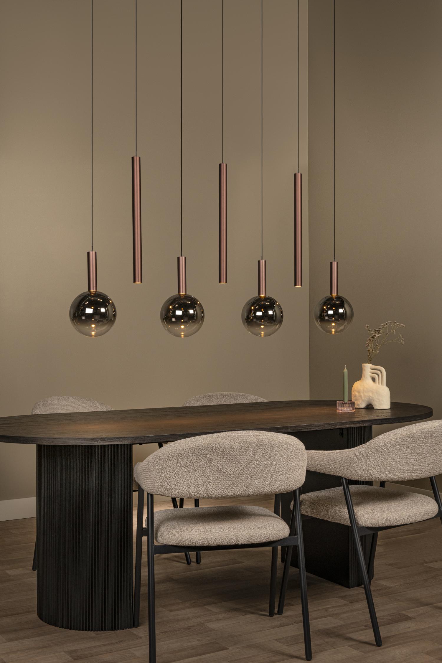 JASMINE - Pendant light - LED Dimmable - CCT - 7x4W 2200K/3300K - Suitable for voids and high ceilings - Copper