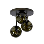 Plafondlamp Stellar sienna bruin - 3-lichts, diameter 30 cm