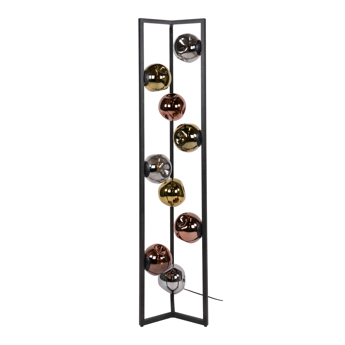Floor lamp Stellar artic black - 9-light, 150 cm high
