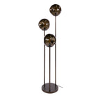 Vloerlamp Stellar getrapt sienna bruin - 3-lichts, 164 cm hoog
