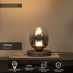TAMINO - Lampe de table - Ø 15 cm - LED - 1x6W 3000K - Noir