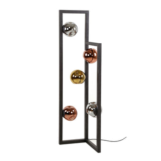 Lampadaire Stellar noir artic - 5 lumières, hauteur 130 cm