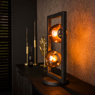 Table lamp Stellar artic black - 2-light, 55 cm high