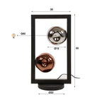 Table lamp Stellar artic black - 2-light, 55 cm high